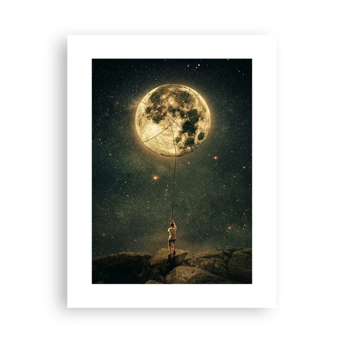 Poster - Iemand die de maan heeft gestolen - 30x40 cm