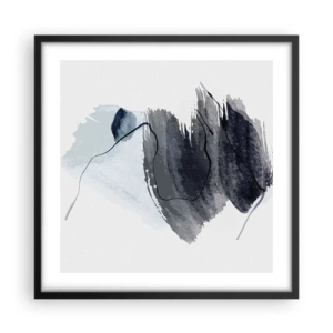 Poster in een zwarte lijst - Intensiteit en beweging - 50x50 cm