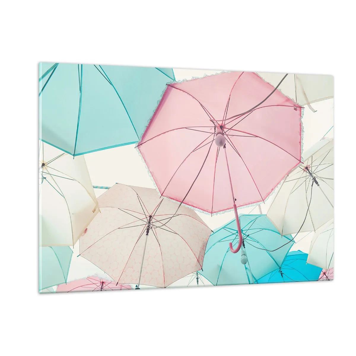 Schilderen op glas - Soms zon, soms regen - 120x80 cm