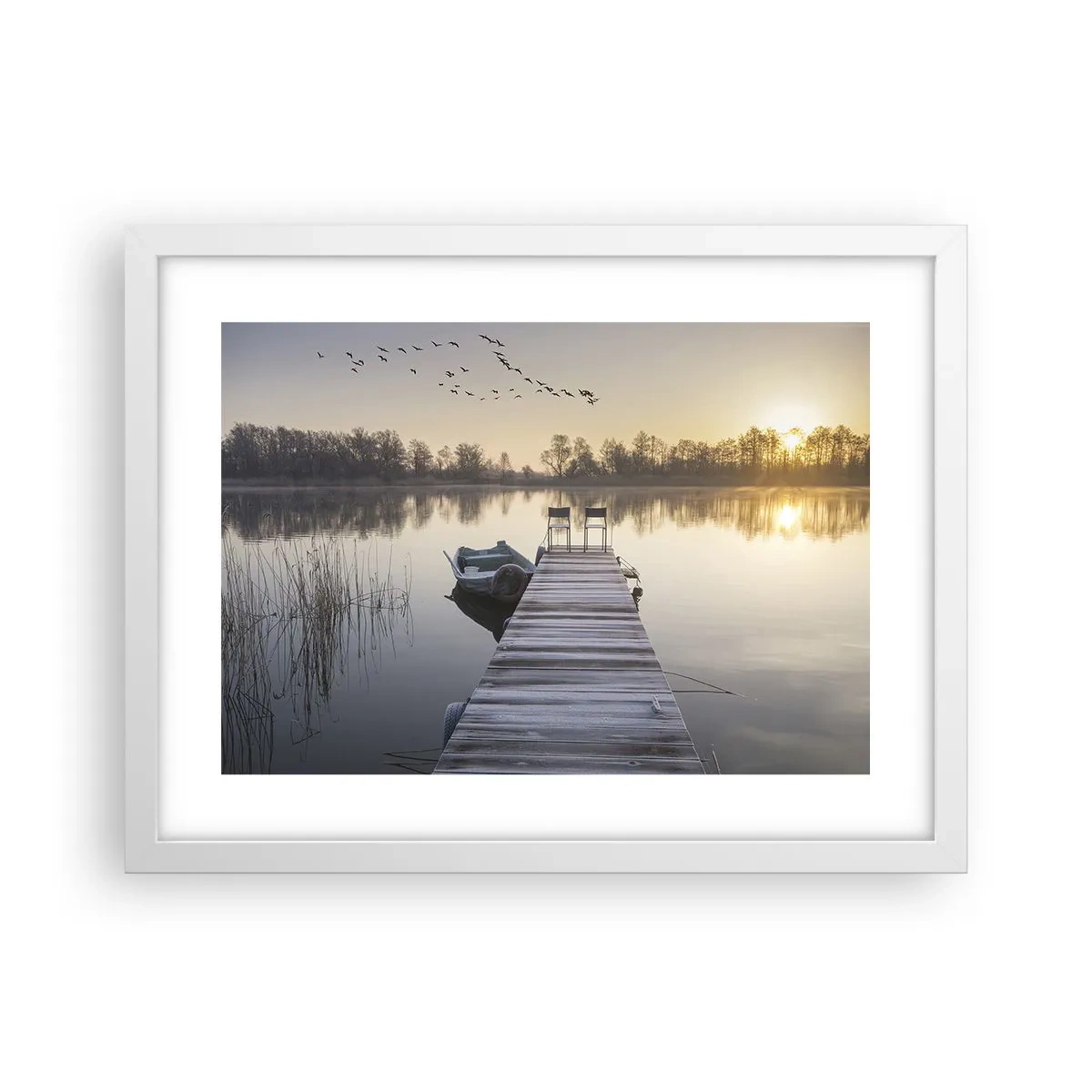 Poster in een witte lijst - Ik ben zo terug - 40x30 cm