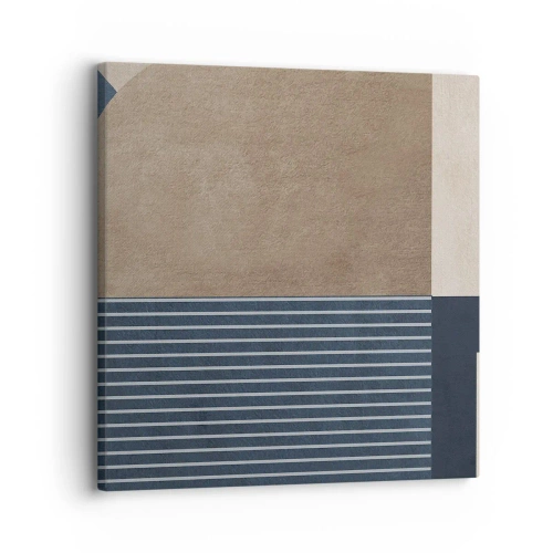 Schilderen op canvas - Een compositie van eenvoud en rondheid - 30x30 cm