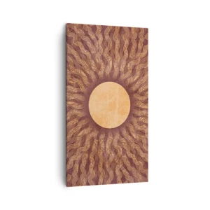Schilderen op canvas - Zon icoon - 45x80 cm