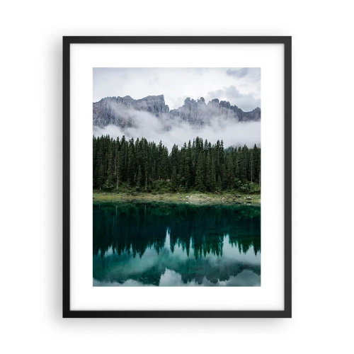 Poster in een zwarte lijst - Stil, stil, laten we het drinkwater niet wakker maken... - 40x50 cm