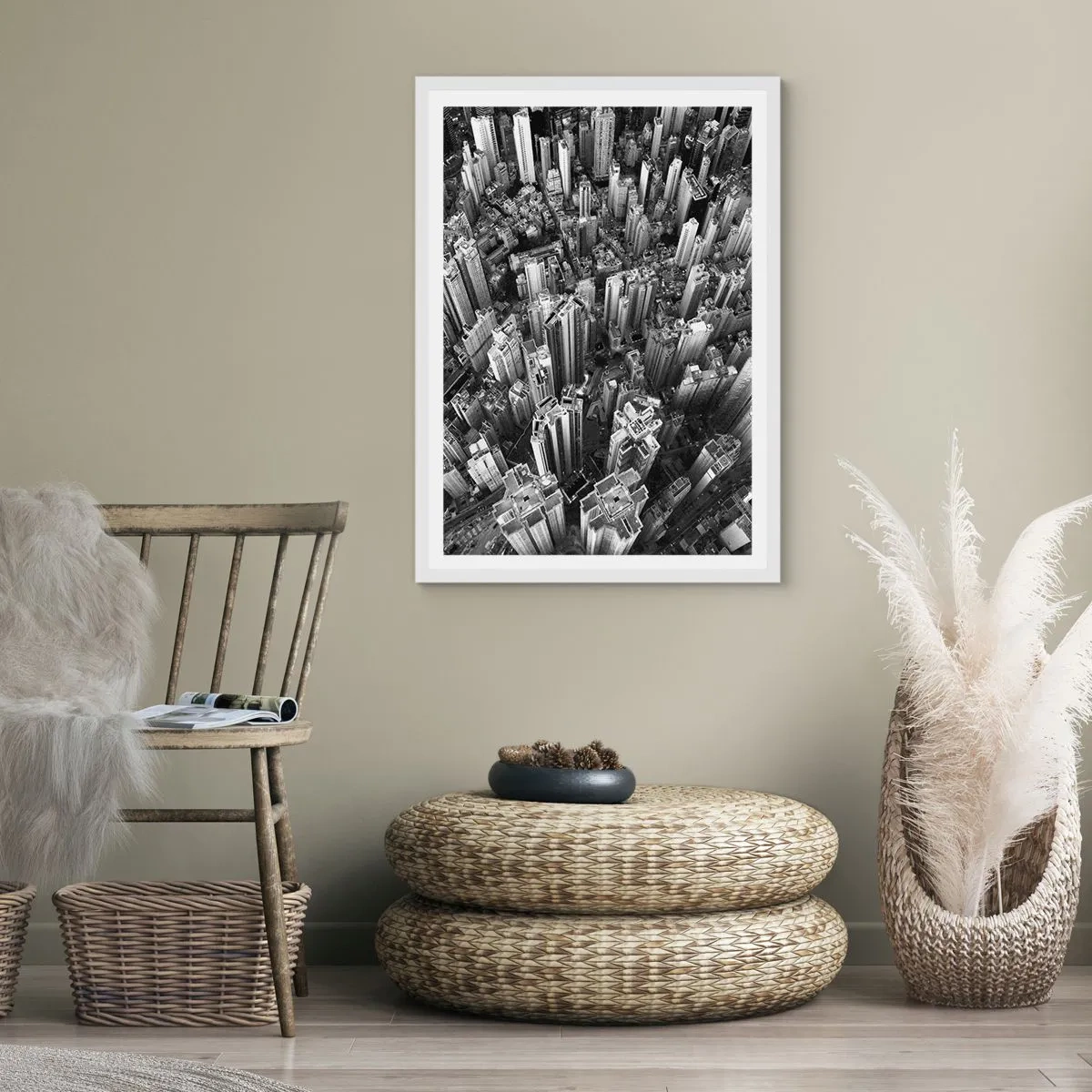 Poster in een witte lijst - Nog steeds hoger en hoger - 61x91 cm