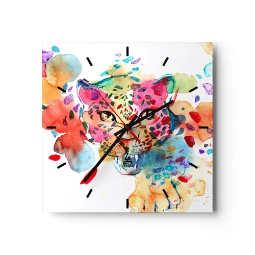 Wandklok - Klok - Schoonheid en het beest - 40x40 cm
