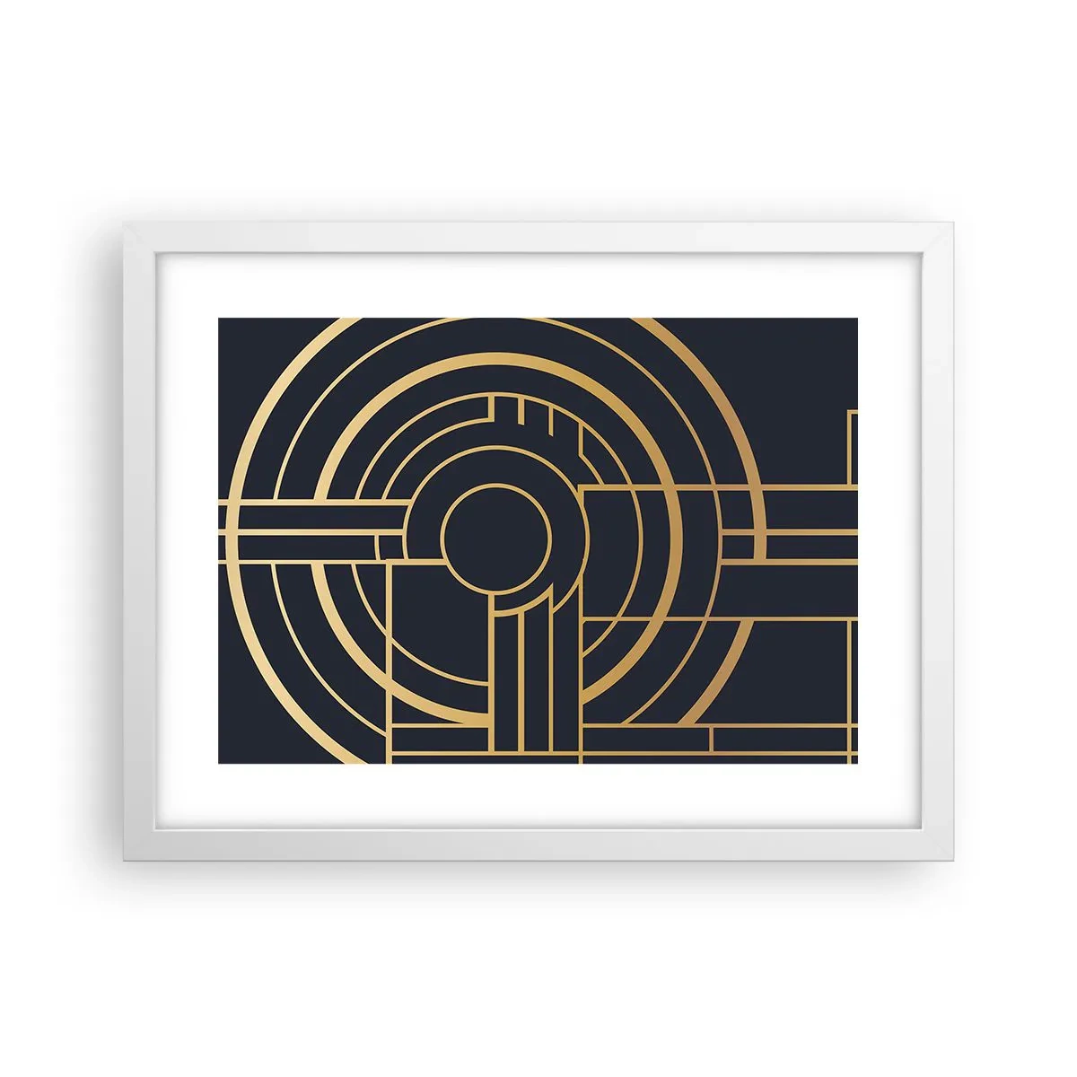 Poster in een witte lijst - Draaien van dingen - 40x30 cm