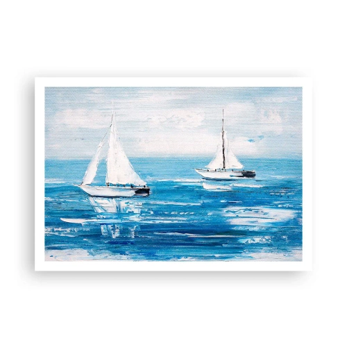 Poster - Met een vriend aan mijn zijde - 100x70 cm