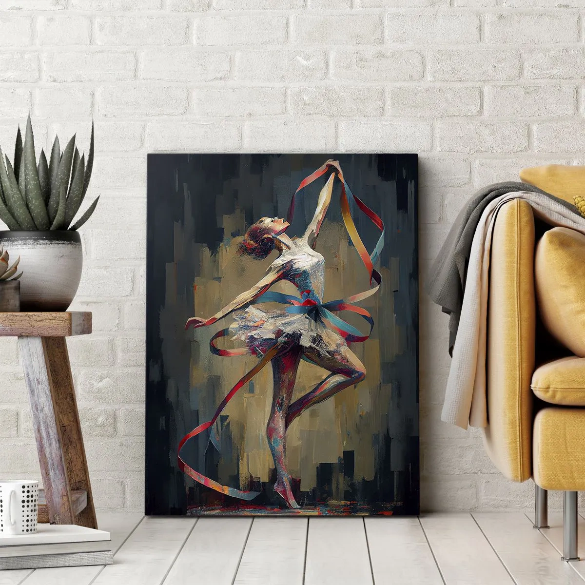 Schilderen op canvas - Lintendans - 50x70 cm