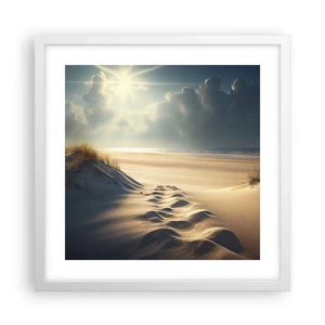 Poster in een witte lijst - Een rustgevend landschap - 40x40 cm