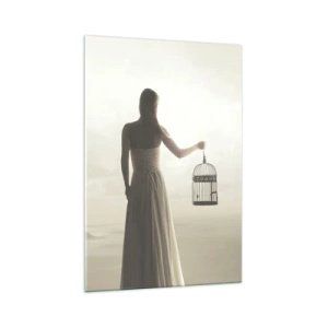Schilderen op glas - Wees vrij - 70x100 cm