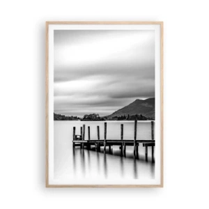 Een poster in een licht eiken lijst - Zachtheid en kracht - 70x100 cm