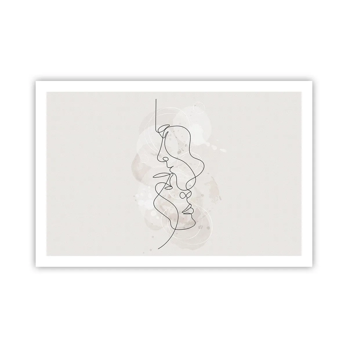 Poster - Verstrikt in een omhelzing - 91x61 cm
