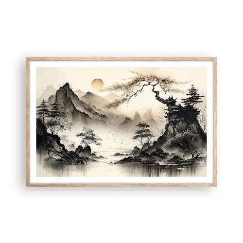 Een poster in een licht eiken lijst - De unieke charme van het Oosten - 91x61 cm