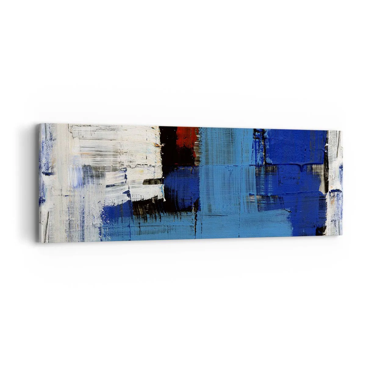 Schilderen op canvas - Het geheim van blauw - 90x30 cm