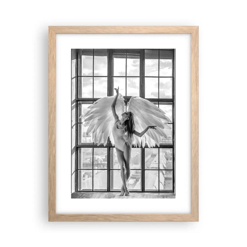 Een poster in een licht eiken lijst - Stad der Engelen? - 30x40 cm