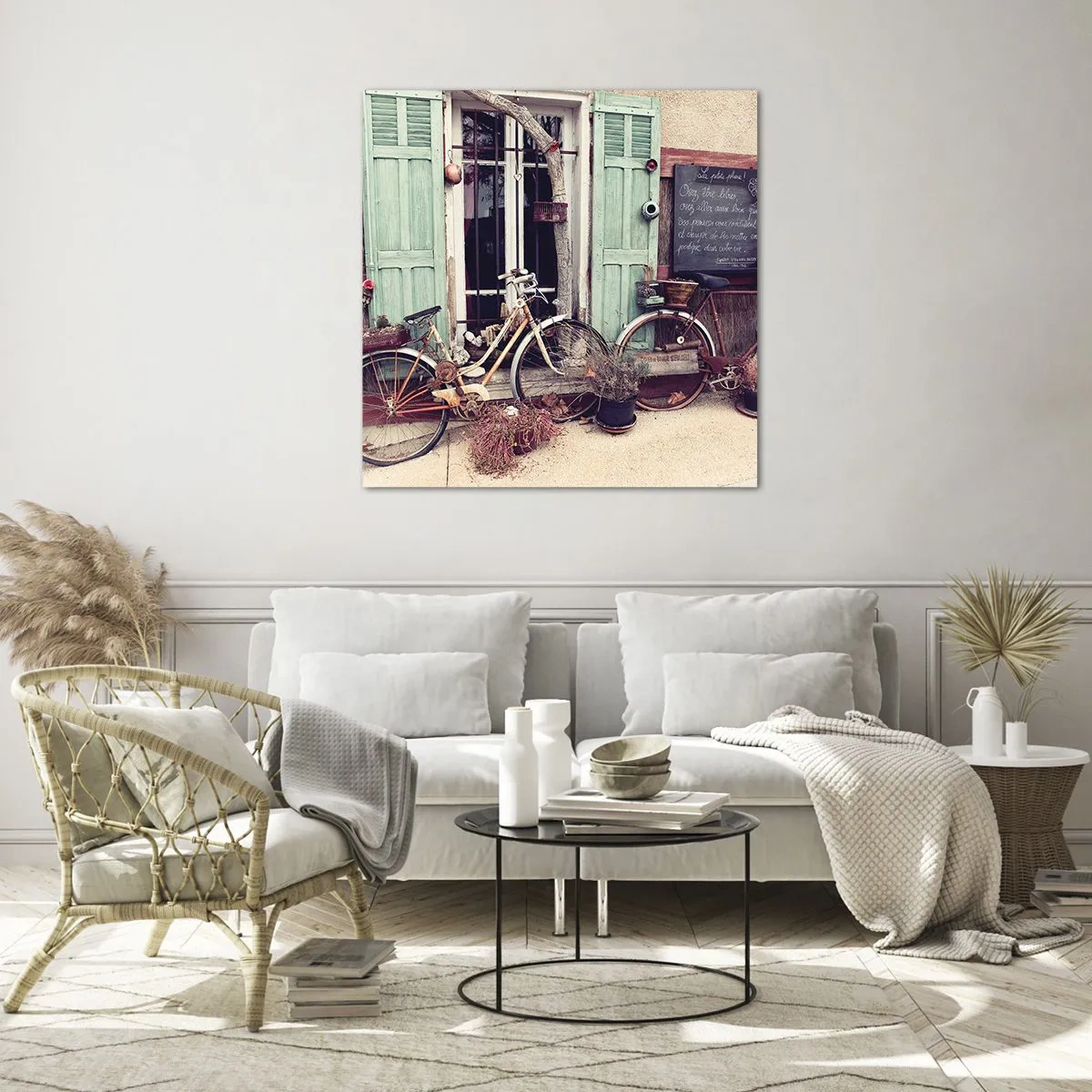 Schilderen op glas - Lang leve de provincie - 60x60 cm