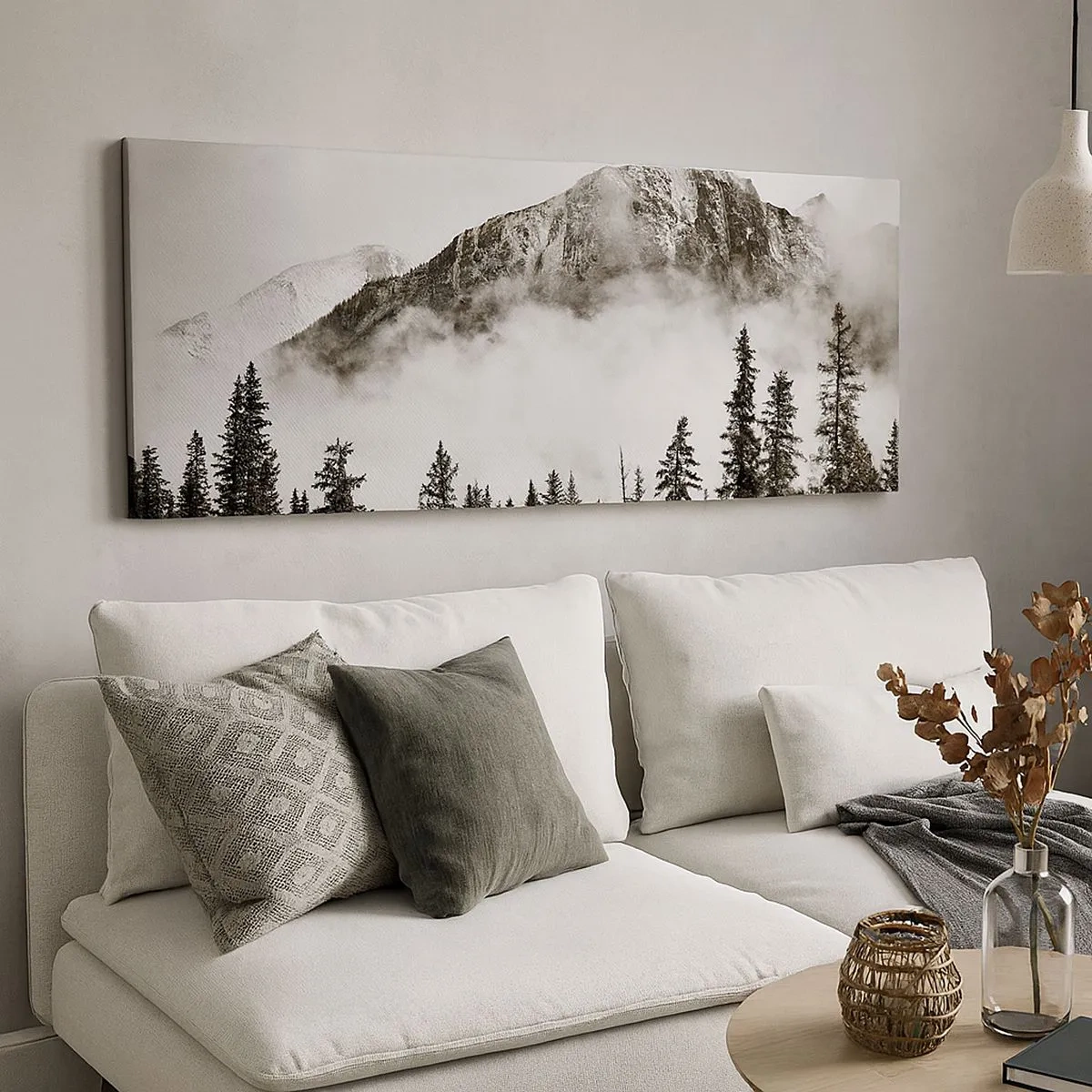 Schilderen op canvas - Granieten liniaal - 100x40 cm