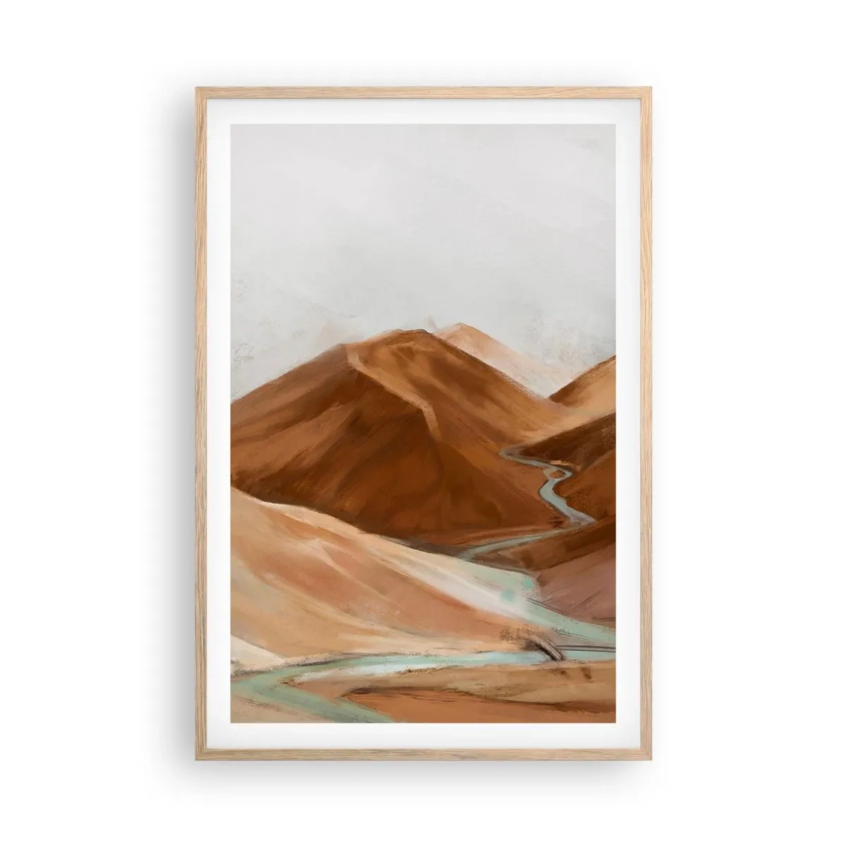 Een poster in een licht eiken lijst - Naar de bron - 61x91 cm