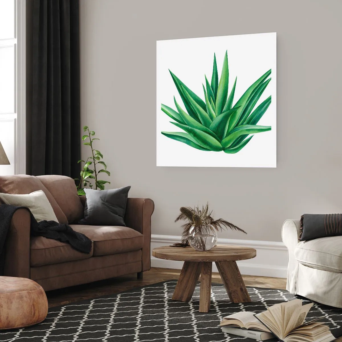 Poster - Groen – kracht – leven - 40x40 cm