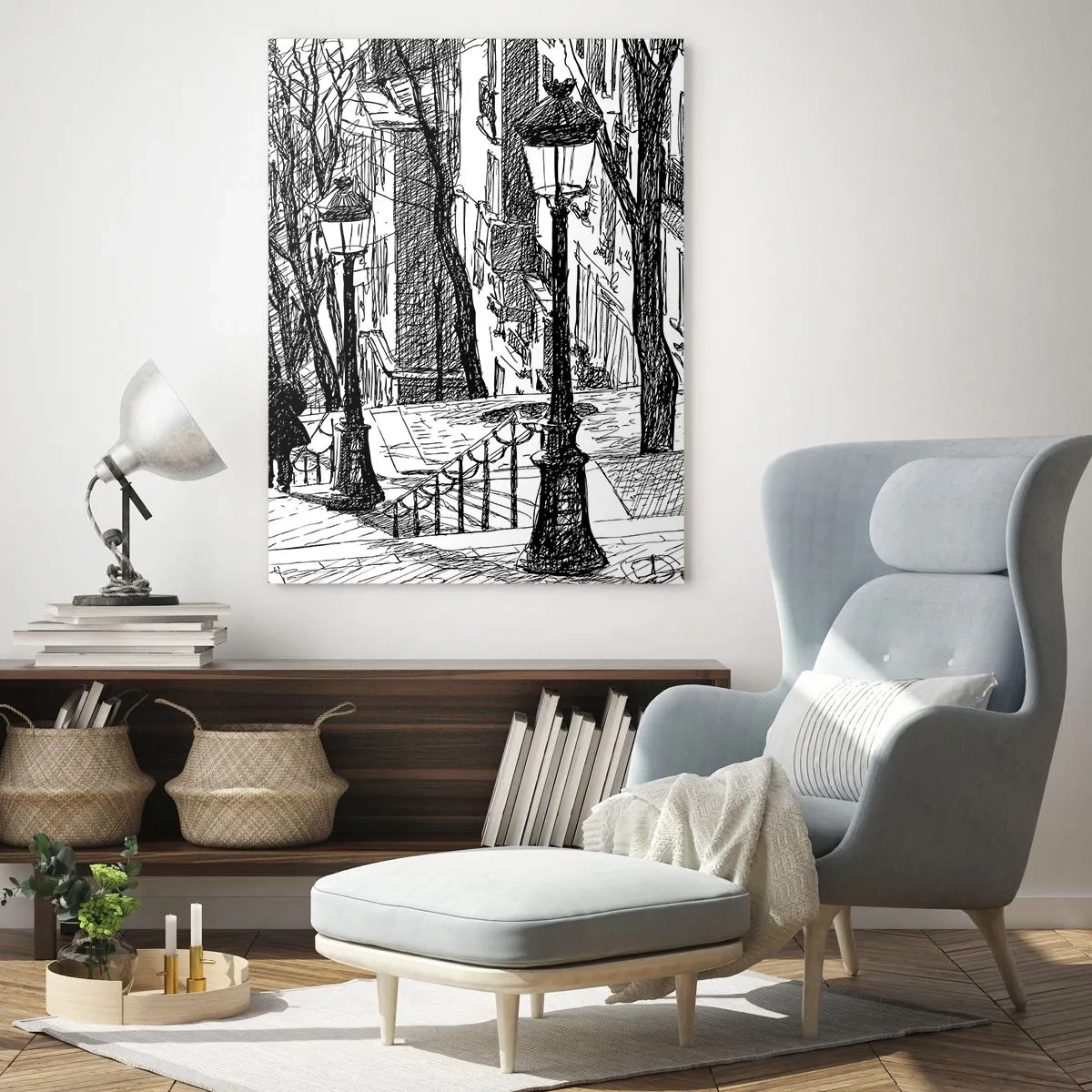 Schilderen op glas - Een liefdesverhaal of een horrorverhaal? - 70x100 cm
