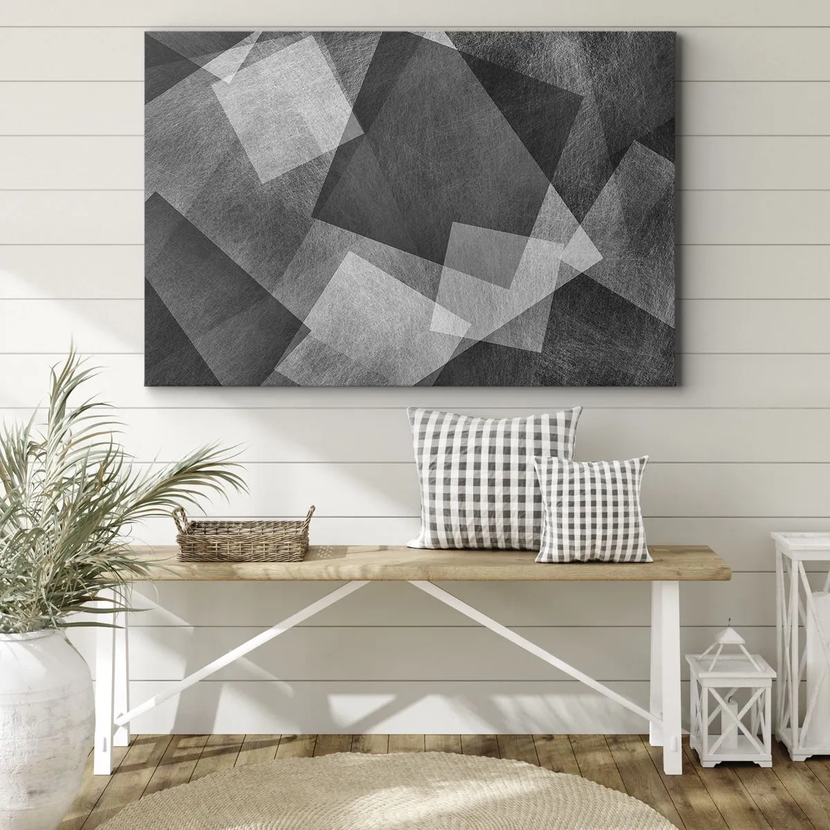 Schilderen op canvas - Het eeuwige symbool van duurzaamheid en orde - 100x70 cm