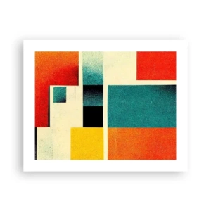 Poster - Geometrische abstractie – goede energie - 50x40 cm