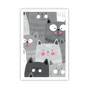 Poster - De wereld van de kat - 61x91 cm