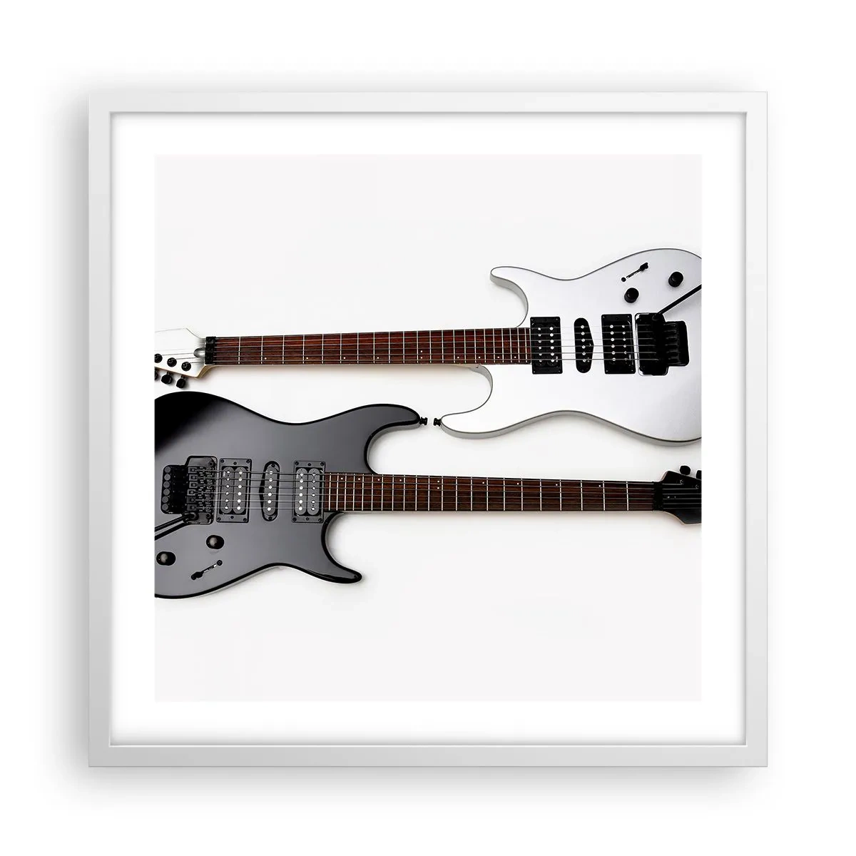 Poster in een witte lijst - Harmonie van vormen - 50x50 cm