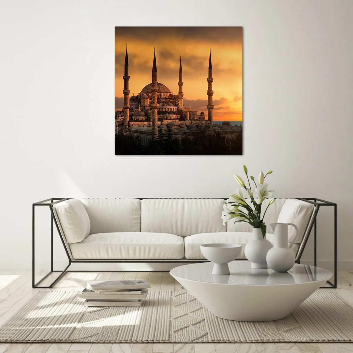 Schilderen op glas - God is geweldig - 50x50 cm