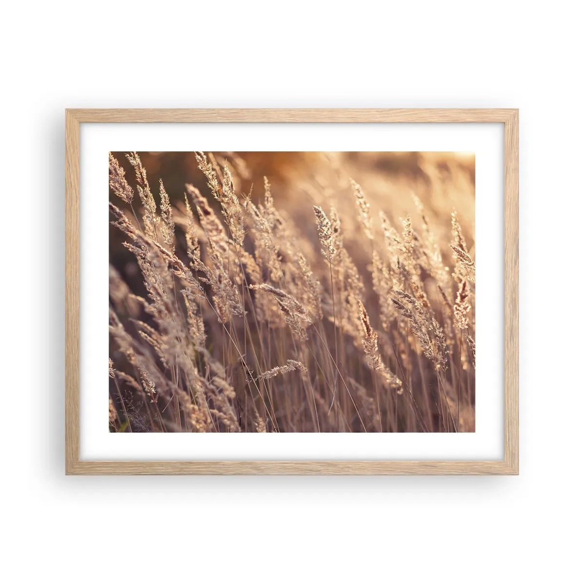 Een poster in een licht eiken lijst - Klaar om de herfst te verwelkomen - 50x40 cm