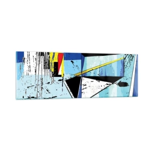 Schilderen op glas - Bekijk de wereld vanuit een bepaalde hoek... - 90x30 cm