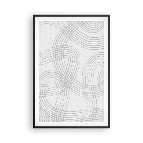 Poster in een zwarte lijst - Er is geen rechte weg - 61x91 cm