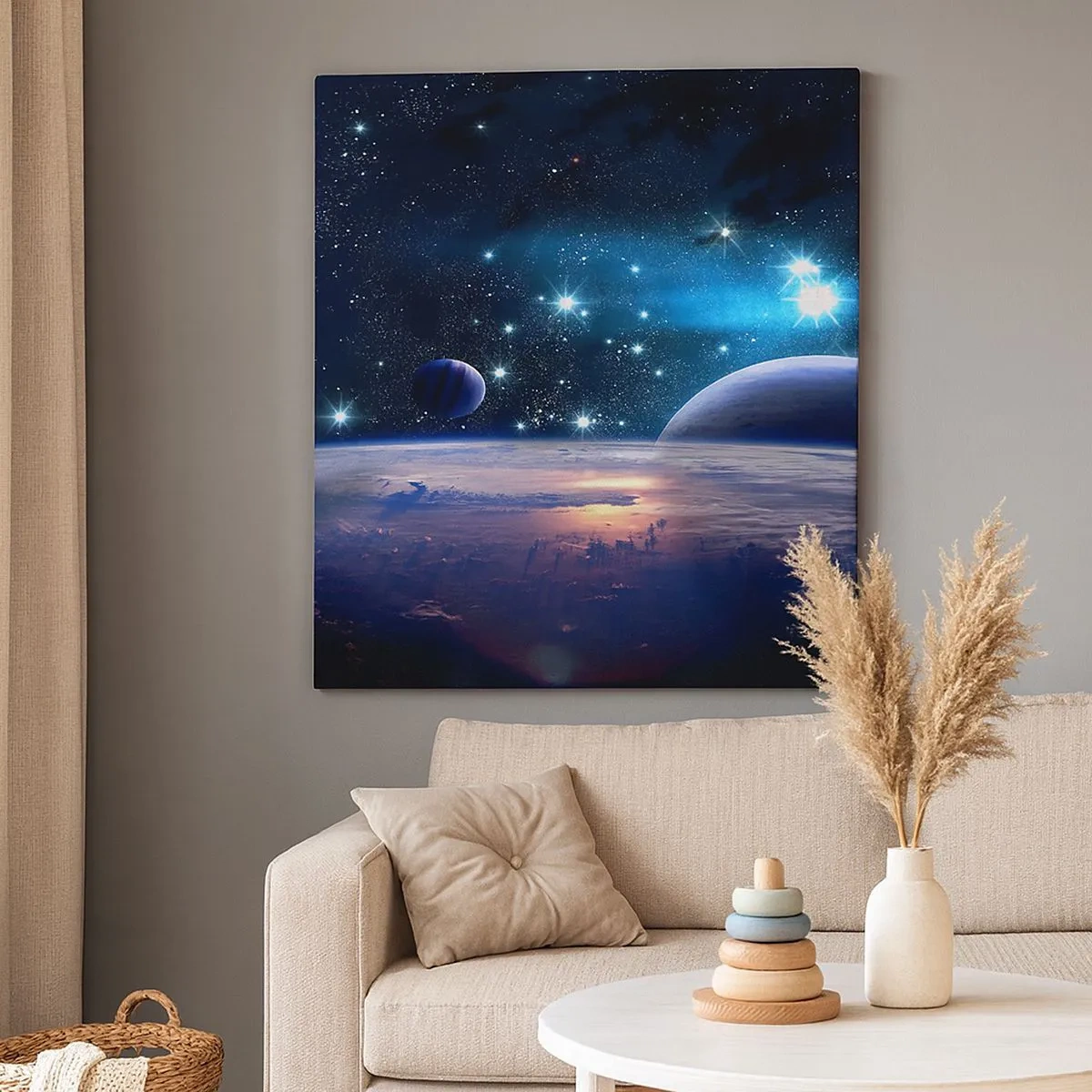 Schilderen op canvas - Nog steeds alleen? - 30x30 cm