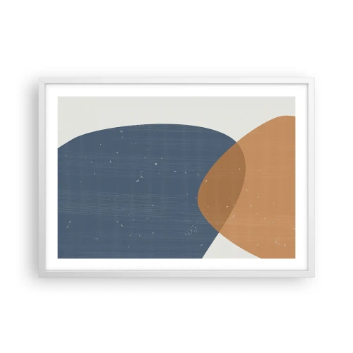 Poster in een witte lijst - Ovalen en invloeden - 70x50 cm