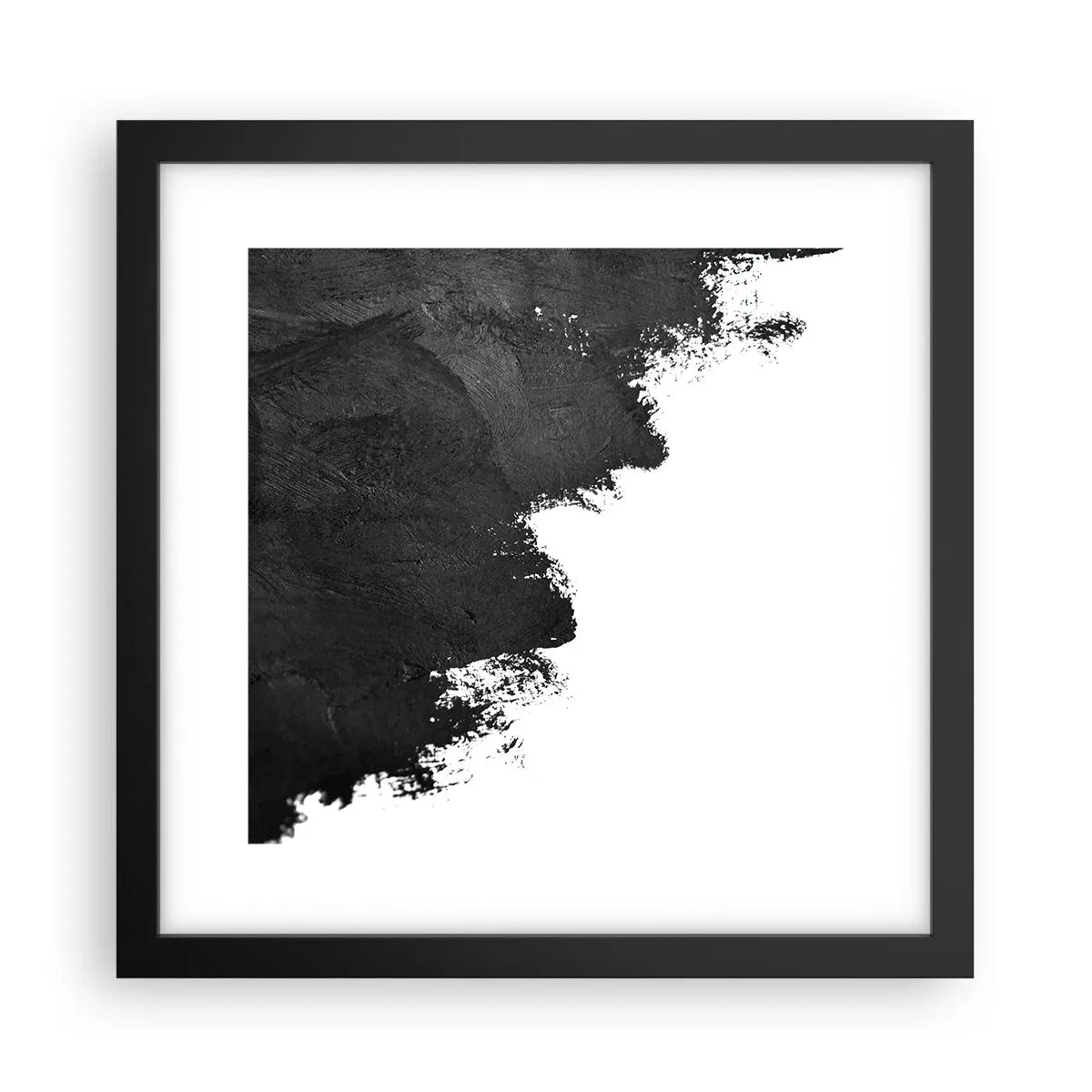 Poster in een zwarte lijst - Elementen: aarde - 30x30 cm