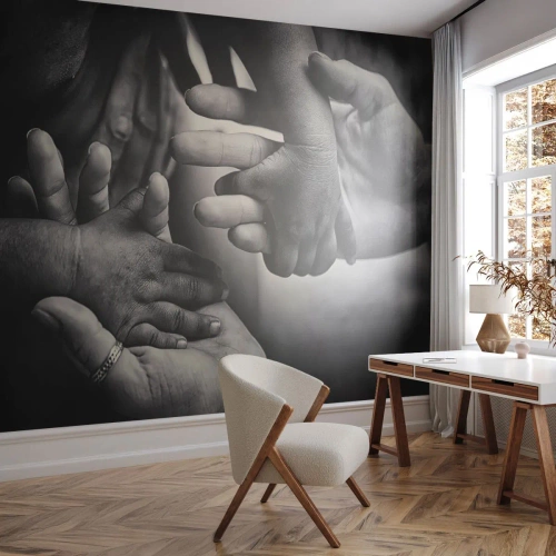 Fotobehang op maat Premium Canvas - Om mens te zijn - Handen, Mensen, Liefde