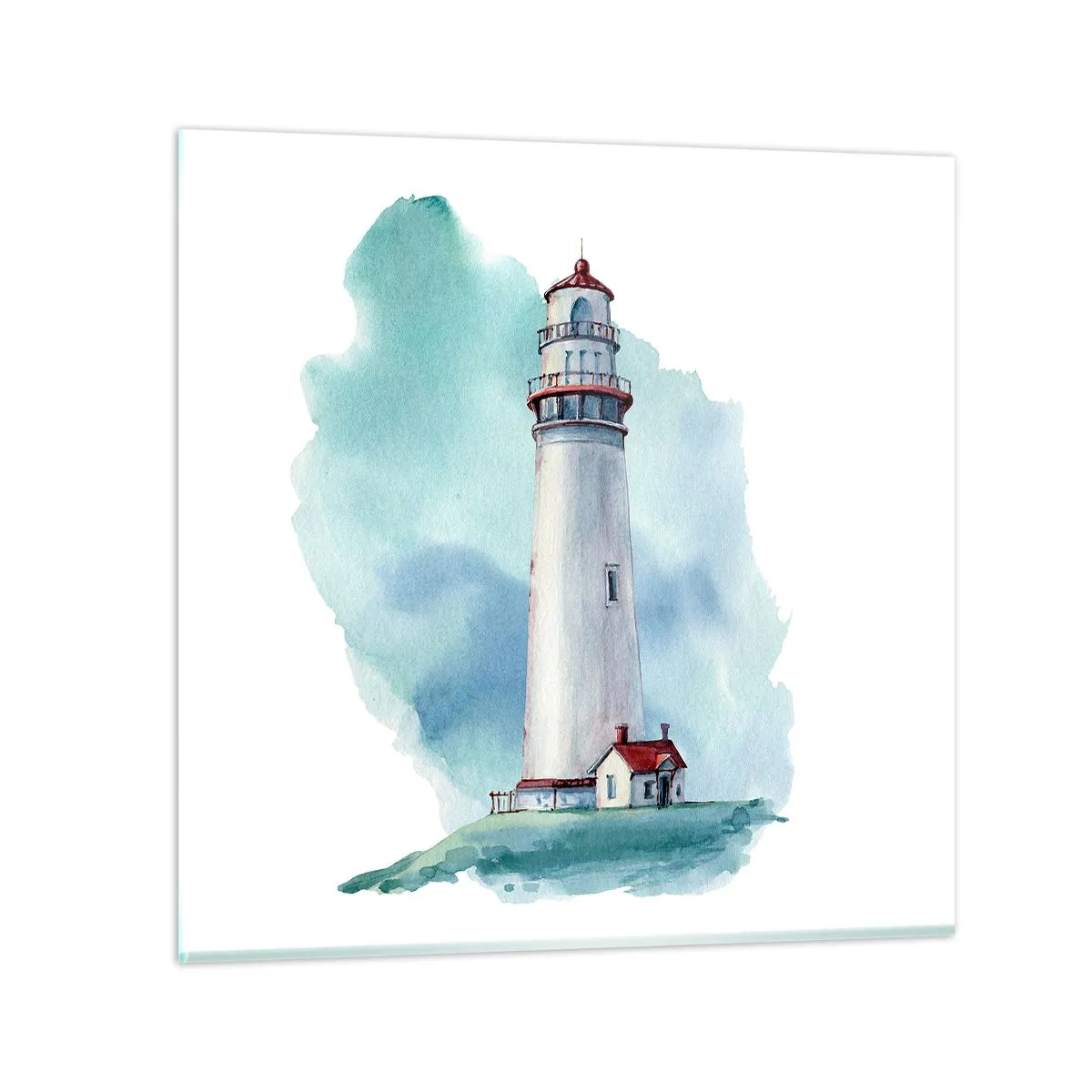 Schilderen op glas - Blue's zachtaardige zus - 40x40 cm