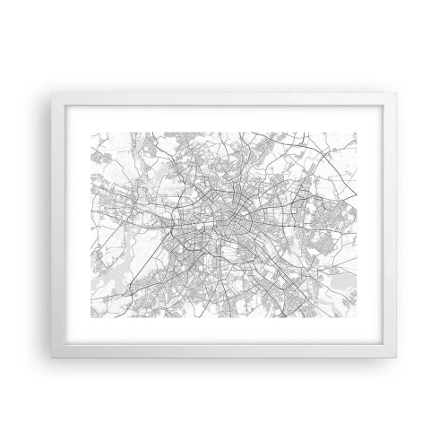 Poster in een witte lijst - Berlijnse bloem - 40x30 cm
