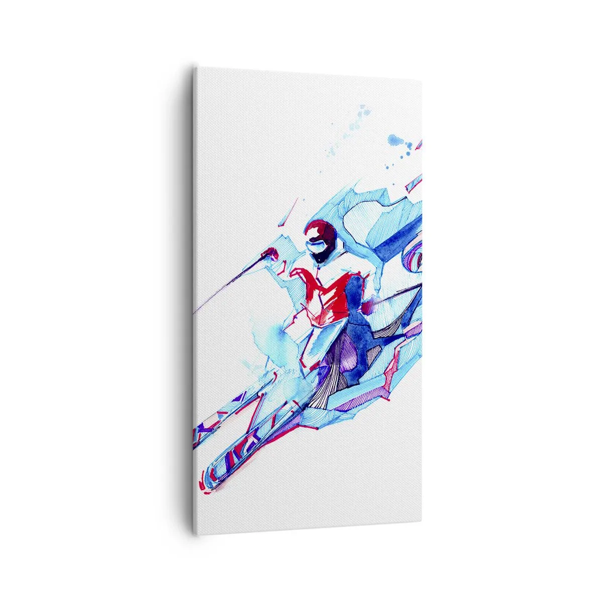 Schilderen op canvas - Gekke rush van vreugde - 55x100 cm