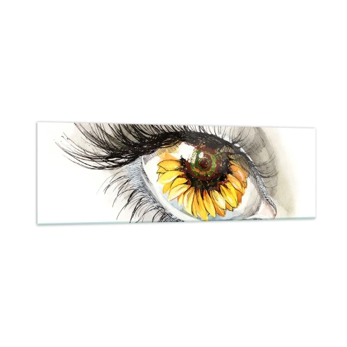 Schilderen op glas - Een look zo warm als de zomer - 160x50 cm