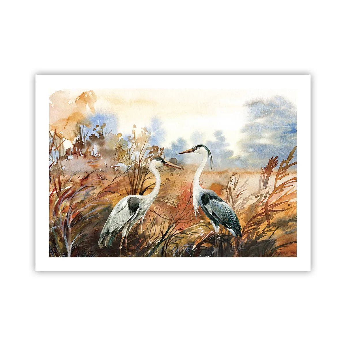 Poster - Waarheen in de herfst? - 70x50 cm
