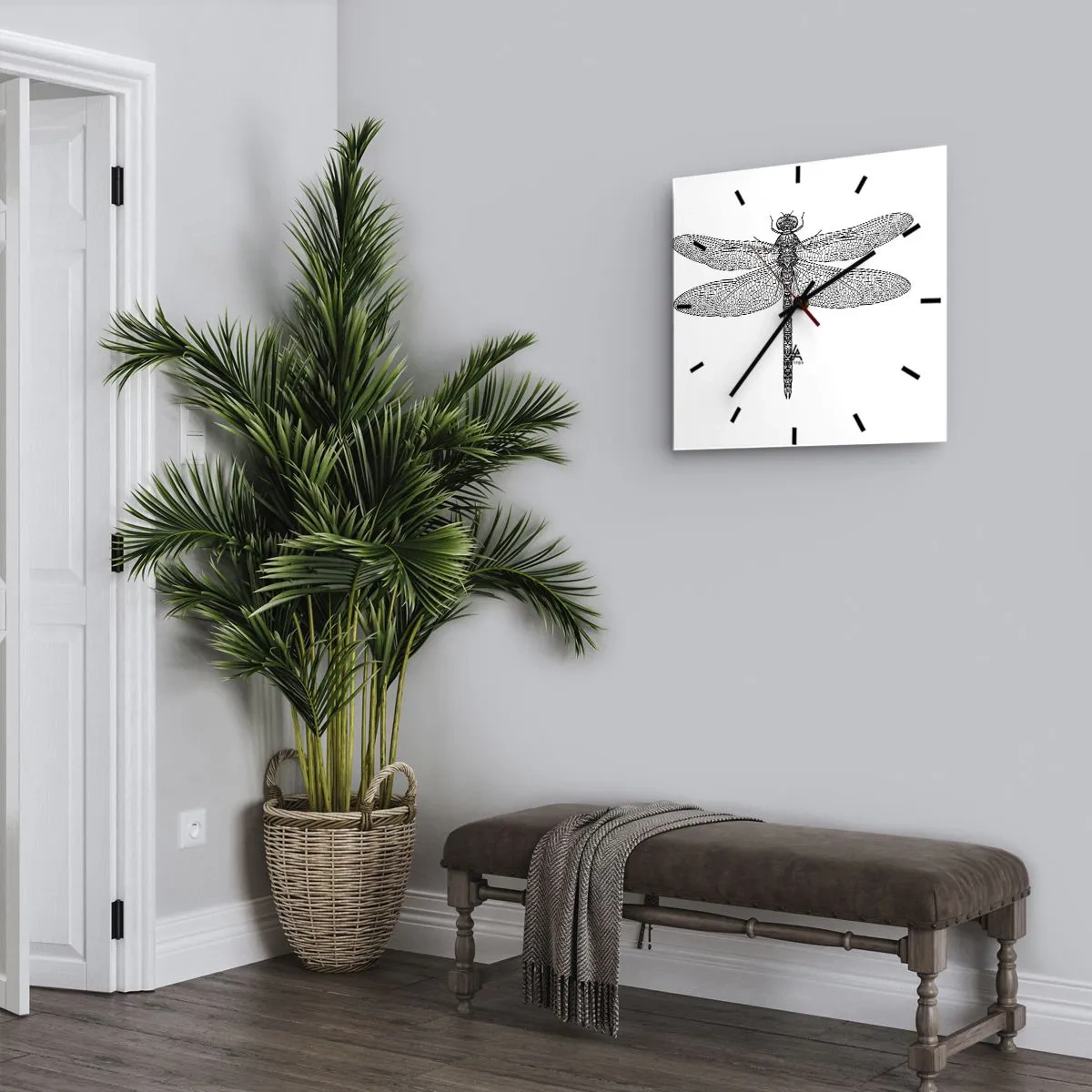 Wandklok - Klok - Precisie van de natuur - 40x40 cm