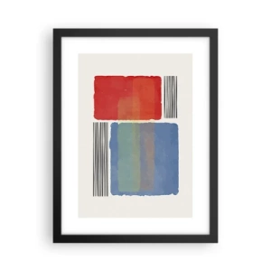 Poster in een zwarte lijst - De geest en de letter van de geometrie - 30x40 cm