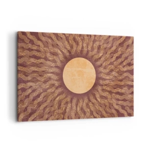 Schilderen op canvas - Zon icoon - 120x80 cm