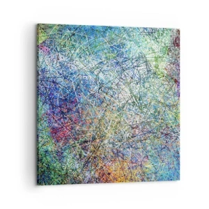 Schilderen op canvas - Het is niet zo eenvoudig - 60x60 cm