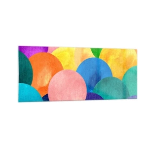 Schilderen op glas - De oorspronkelijke volheid van het leven - 100x40 cm