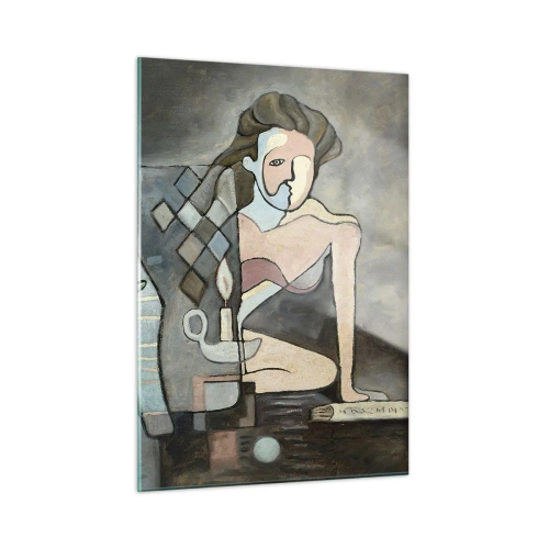 Schilderen op glas - Mozaïek van geest en materie - 50x70 cm