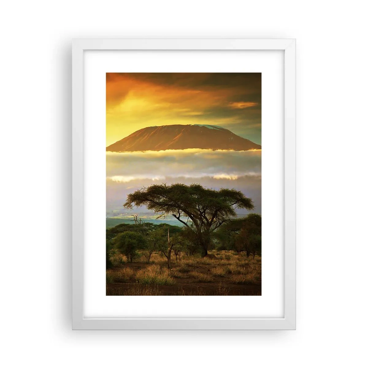 Poster in een witte lijst - Een reizigersdroom - 30x40 cm