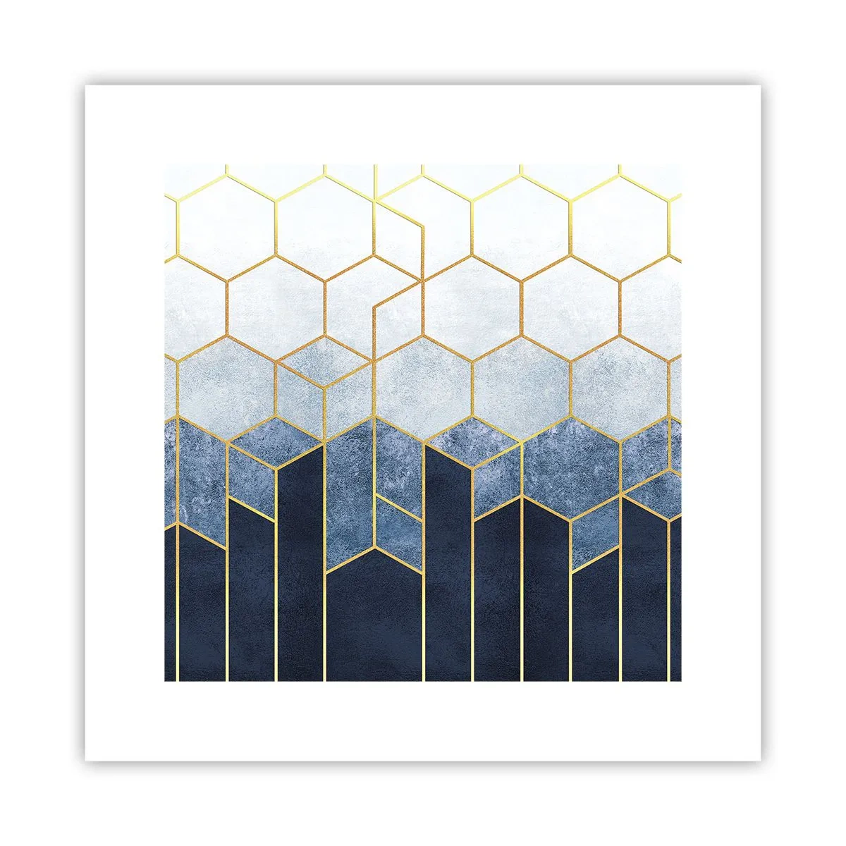 Poster - Compositie in een gesyncopeerd ritme - 30x30 cm