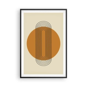 Poster in een zwarte lijst - Perfect plan - 61x91 cm